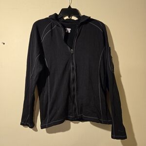 Women's Columbia Black Warm Up Jacket.